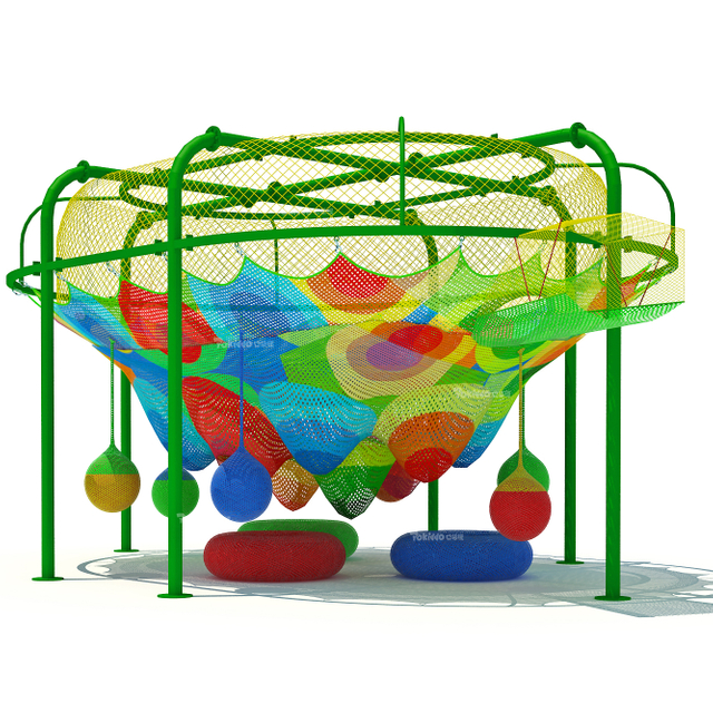 Rainbow Climbing Safety Rope Nets for Outdoor Playground