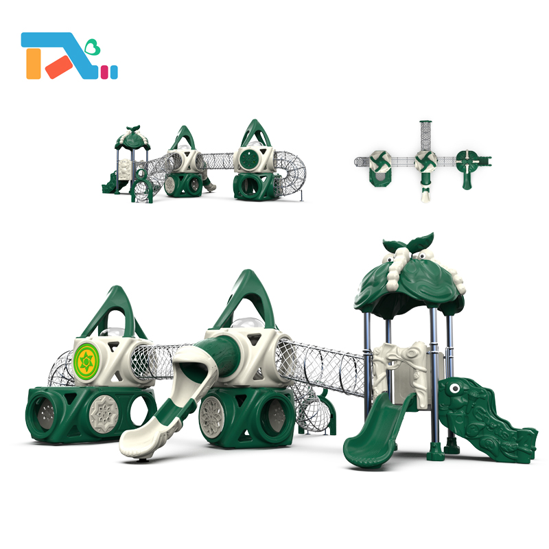Hot Sale Outdoor Playground Equipment with Plastic Slide for Kids