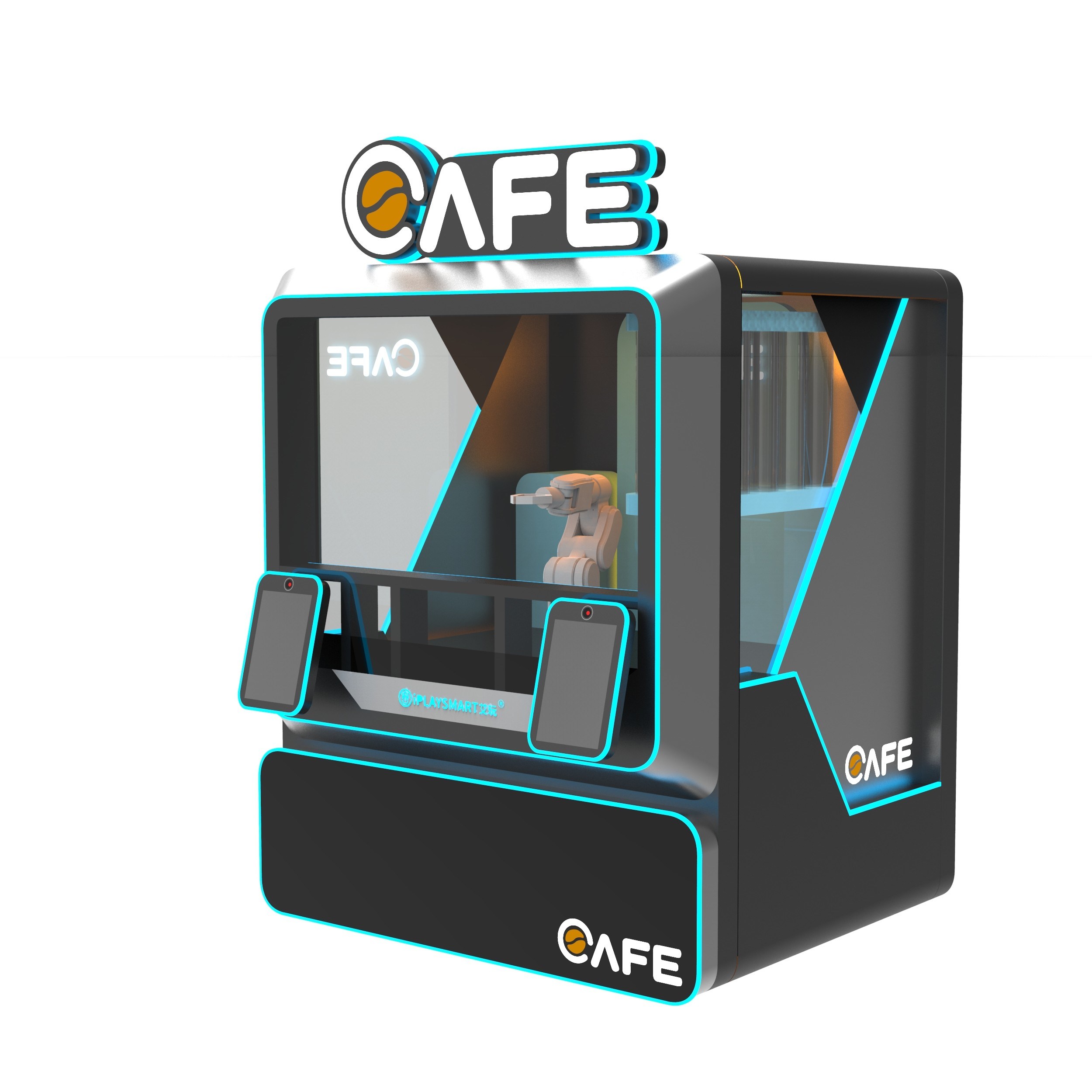 Robotic Arm Grinding Coffee Vending Machine