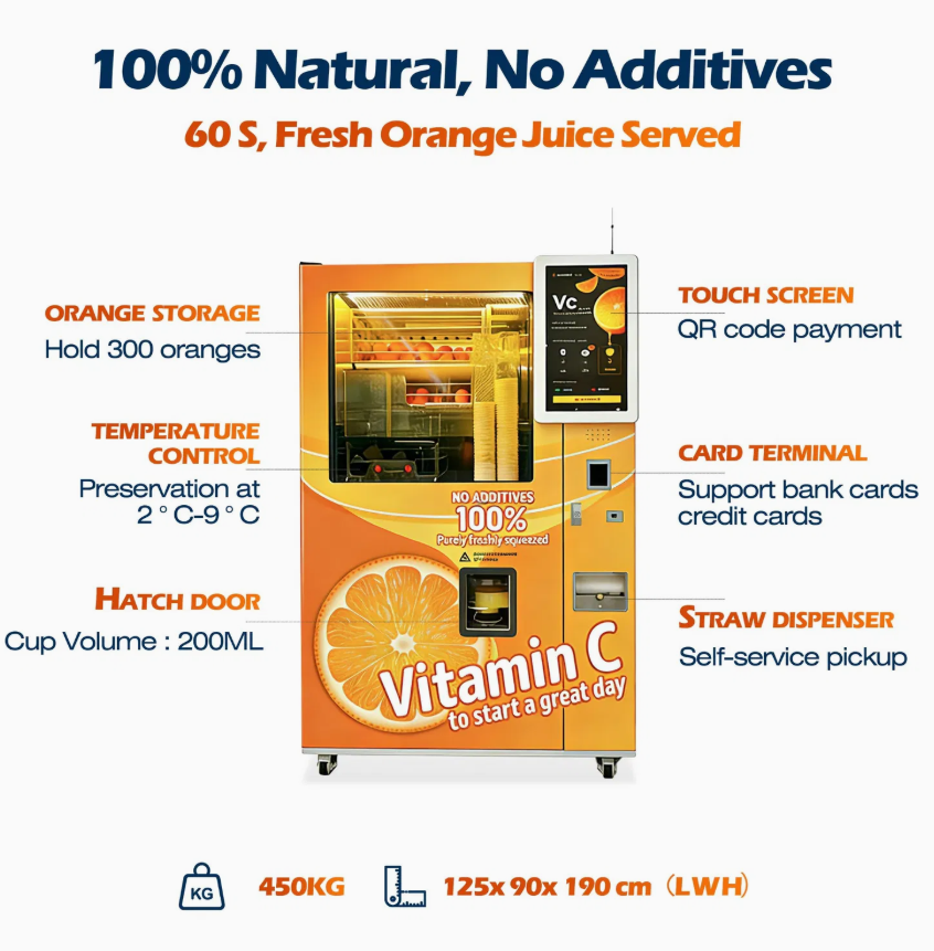 Orange Juice Vending Machine