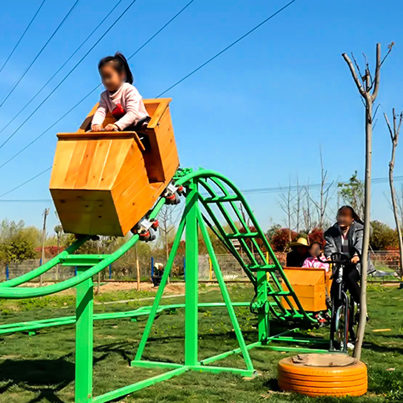 Popular manpower roller coaster parent-child family rides electric roller coaster for sale