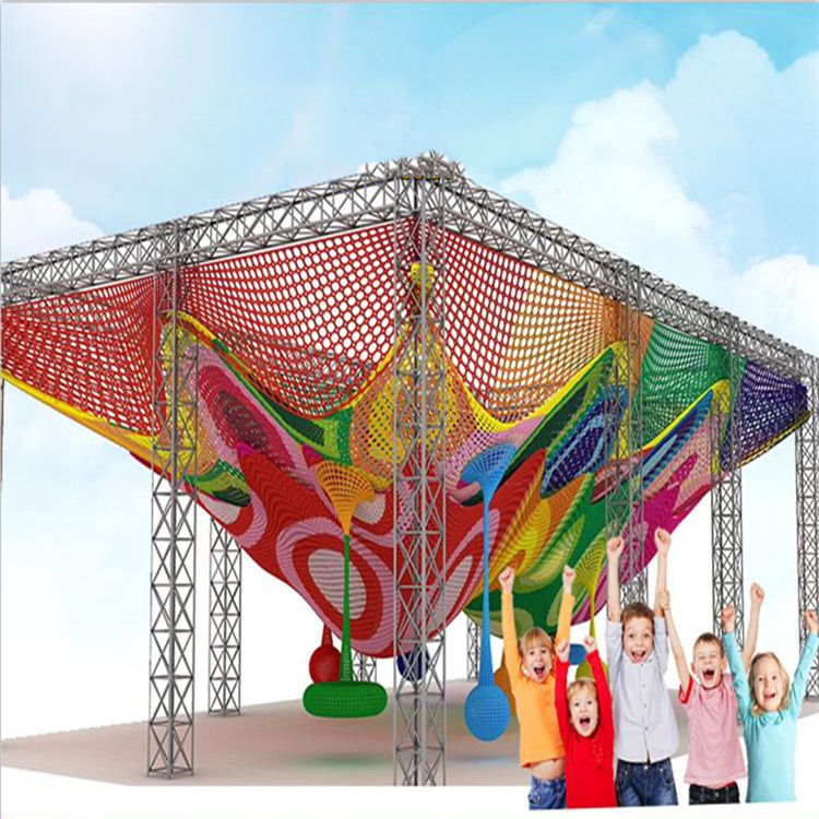 Rainbow Rope Net Climbing Outdoor Playground Equipment