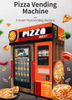New Design OEM Fried Chicken Vending Machine Instant Food Pizza Machine