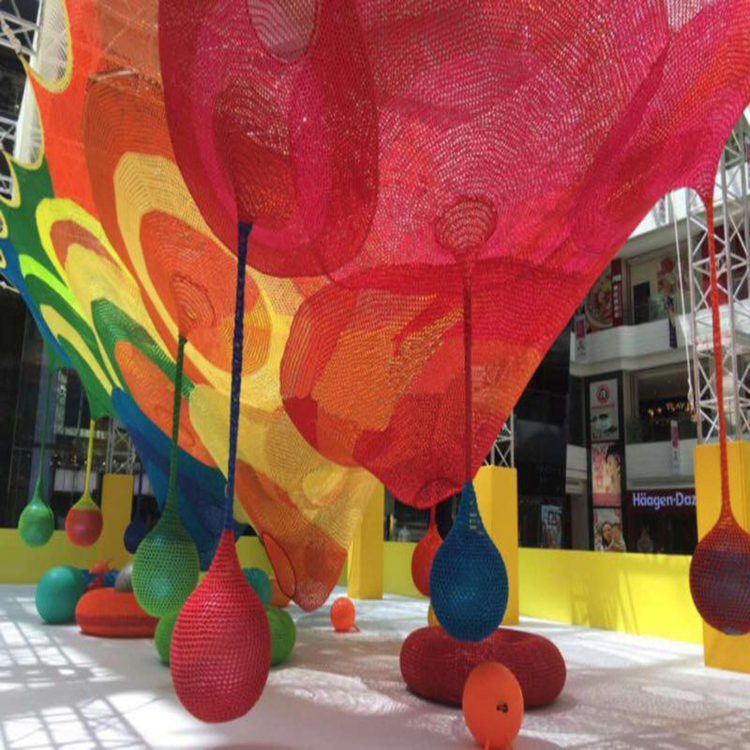 Rainbow Climbing Nets for Outdoor Playground Equipment