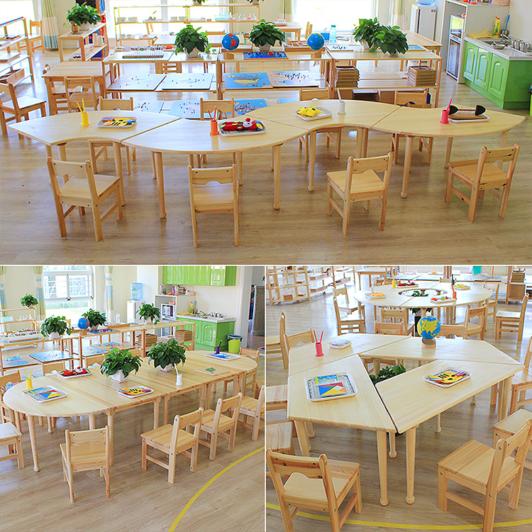 Kids Table And Chair Set Wooden Playing And Studying Set Kid Furniture