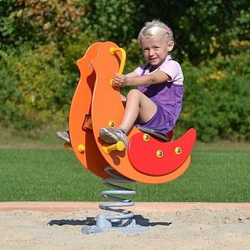 Outdoor Playground Plastic Spring Rider Equipment
