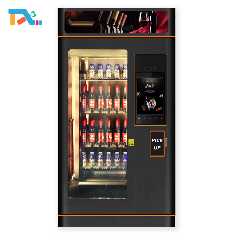 Commercial Smart Touch Screen Automatic Self-Service Beer Champagne Red Wine Drink Vending Machine