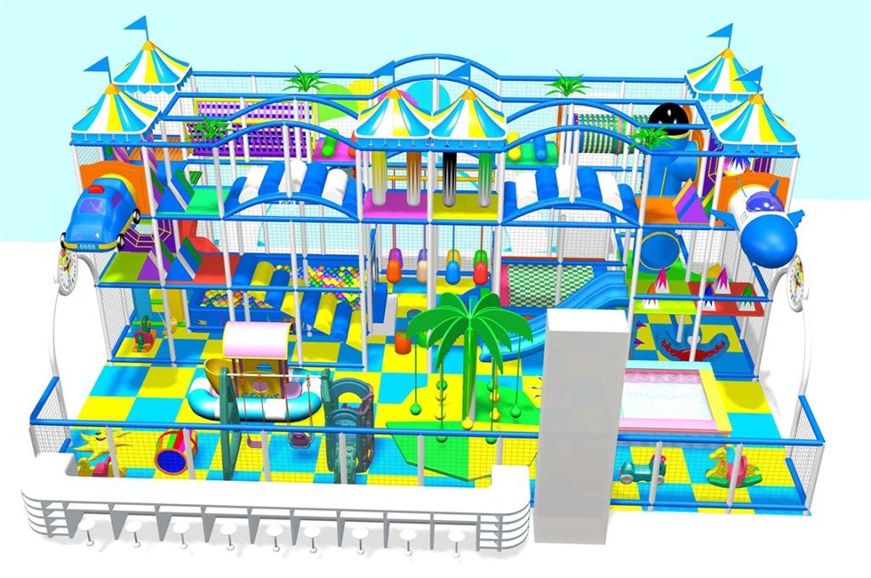 Funny Playground Kids Indoor Fun Equipment Slide Indoor Playground