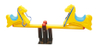 Kindergarten children playground plastic seesaw outdoor lovely shape kids seesaw play equipment toy seesaw