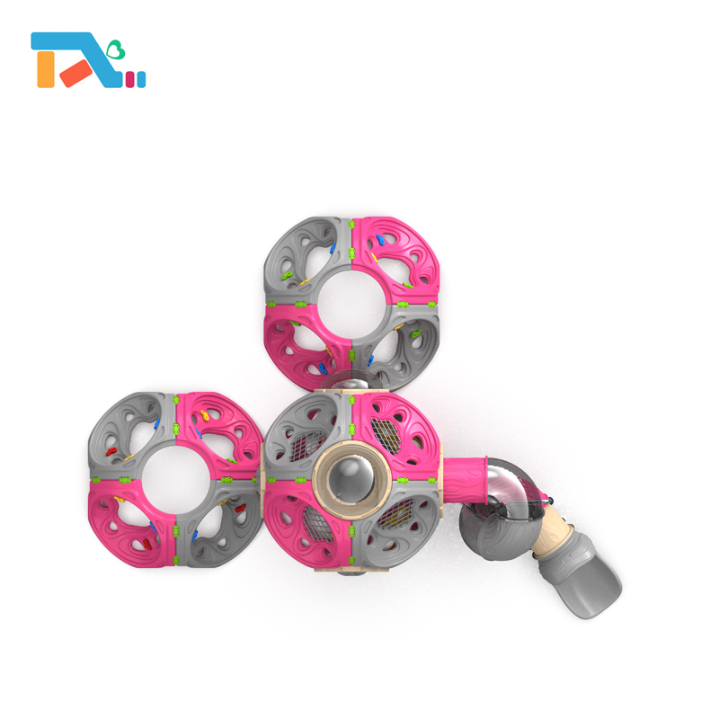 Funny Colorful Children Outdoor Plastic Slides Playground