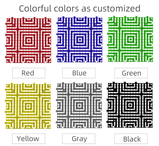 Protective Rubber Tile Fitness Gym Flooring Mat