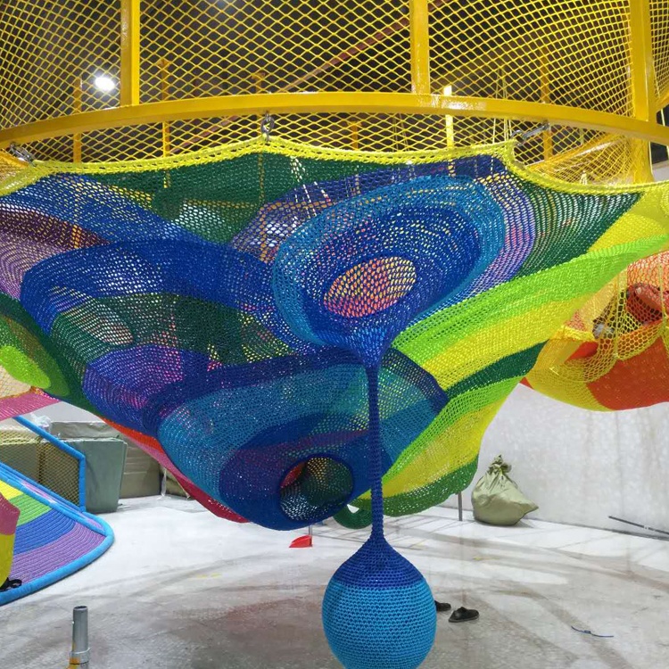 Rainbow Climbing Nets for Outdoor Playground Equipment