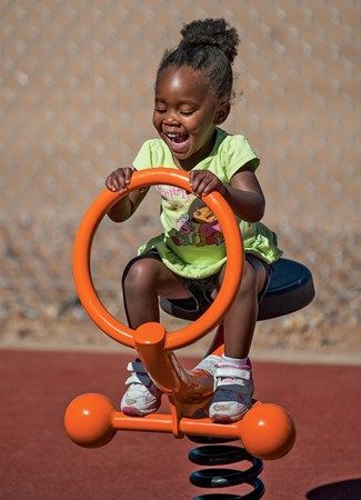 Outdoor Playground Plastic Spring Rider Equipment