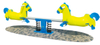 Hot Sale Amusement Park Wholesale Children Animal Outdoor Plastic Kids Rocking Seesaw