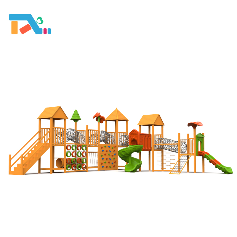 China Supplier Wooden Series Children Outdoor Playground Equipment Play Set