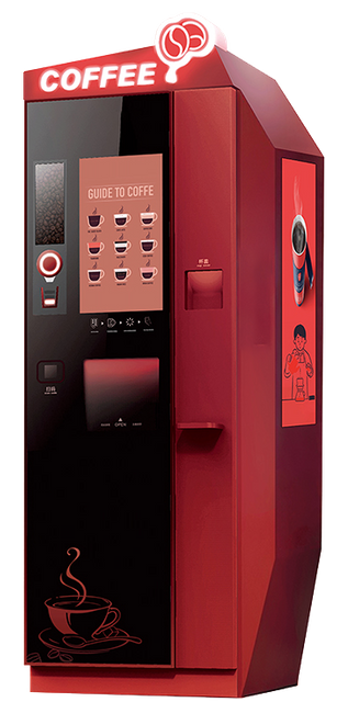 Ground Bean to Cup Tea Coffee Vending Machine