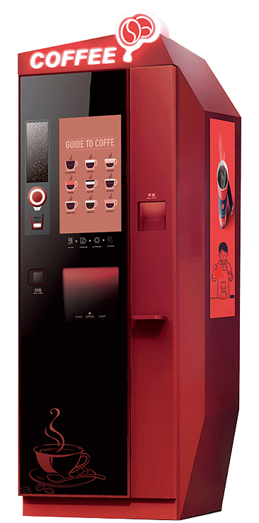 Ground Bean to Cup Tea Coffee Vending Machine