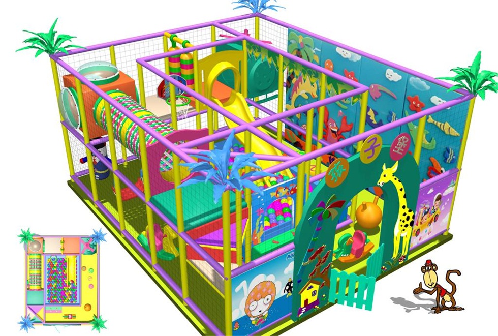 High Quality Kindergarten Naughty Castle Indoor Playground