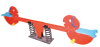 New Style Playground Seesaw Two Seat Simple Plastic Seesaw