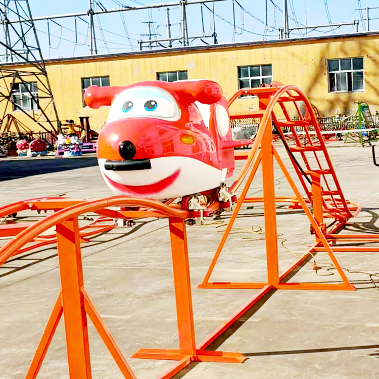 Amusement Park Manpower Roller Coaster Ride Attraction Good Quality Theme Park Rides Bicycle Power Roller Coaster Ride for Sale