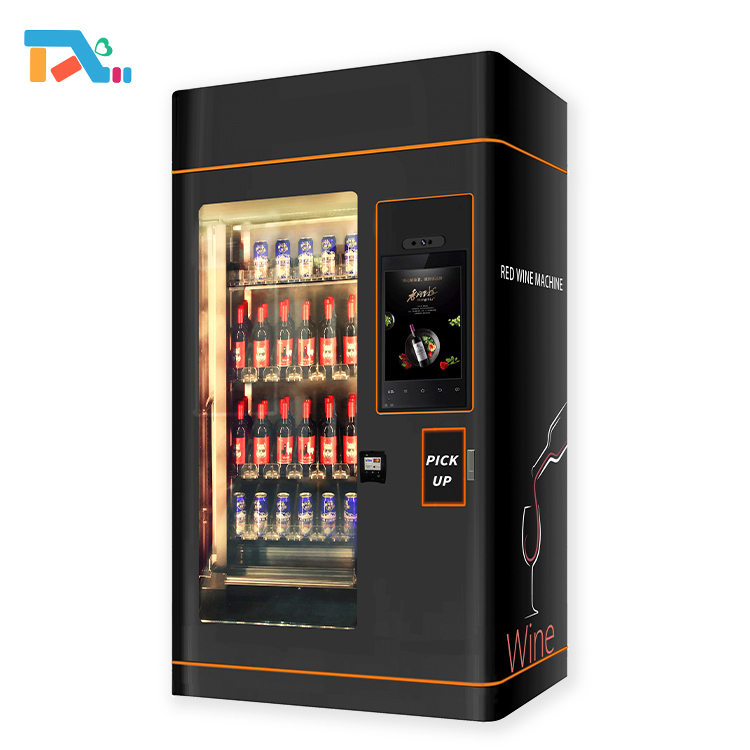Commercial Smart Touch Screen Automatic Self-Service Beer Champagne Red Wine Drink Vending Machine