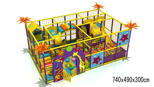 Funny Playground Kids Indoor Fun Equipment Slide Indoor Playground