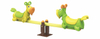 Kindergarten children playground plastic seesaw outdoor lovely shape kids seesaw play equipment toy seesaw