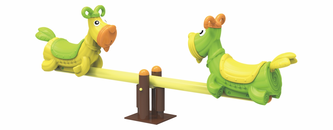 Kindergarten children playground plastic seesaw outdoor lovely shape kids seesaw play equipment toy seesaw