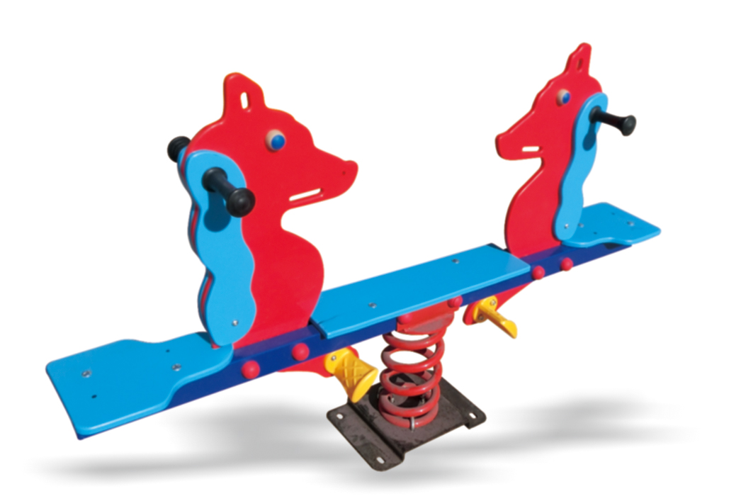 Kids Ride on Plastic Play Seesaw for Kids Double Color Deer Rocking Horse Animal Toy