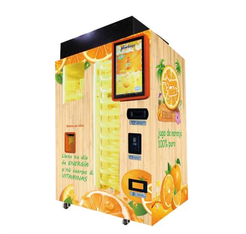 Automatic Cooling Orange Juice Vending Machine With Tag