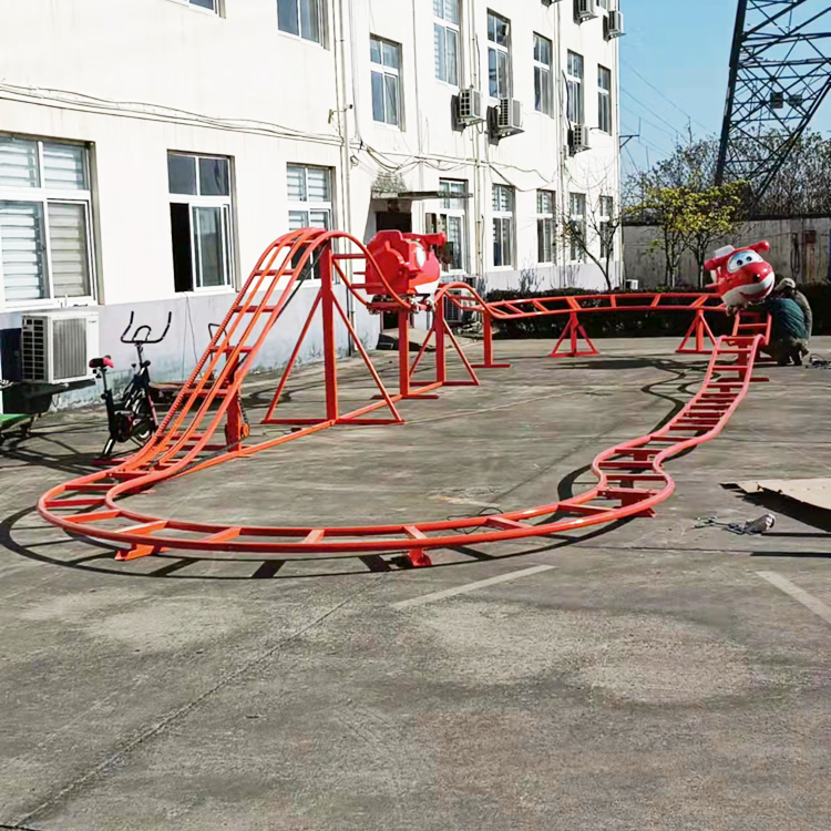 Amusement Park Manpower Roller Coaster Ride Attraction Good Quality Theme Park Rides Bicycle Power Roller Coaster Ride for Sale