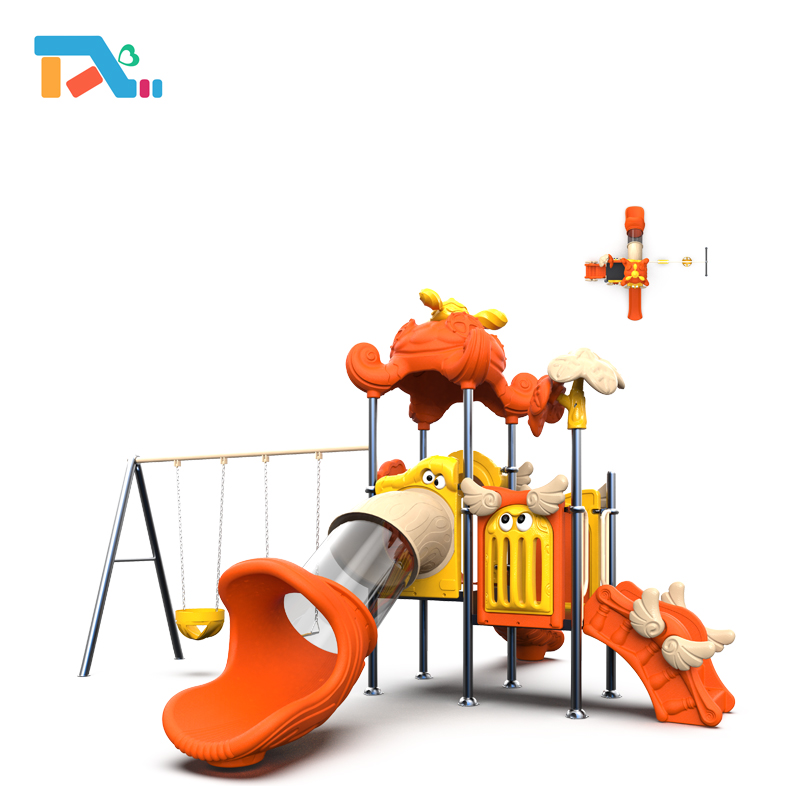 Commercial Outdoor Playground Equipment Magic House Series Plastic Slide for Kids