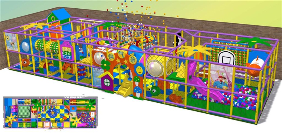 Amusement Naughty Bouncy Castle Indoor Playground