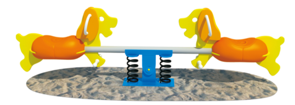 Hot Sale Amusement Park Wholesale Children Animal Outdoor Plastic Kids Rocking Seesaw
