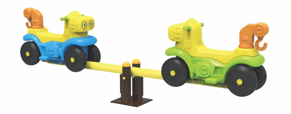 Hot Sale Amusement Park Wholesale Children Animal Outdoor Plastic Kids Rocking Seesaw