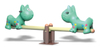  Outdoor playground equipment manufacturer children plastic playground seesaw