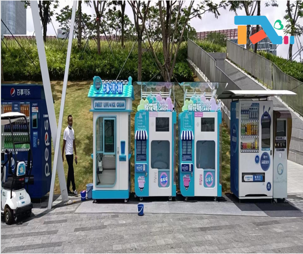 Commercial Glass Ice Cream Freezer Refrigerator 