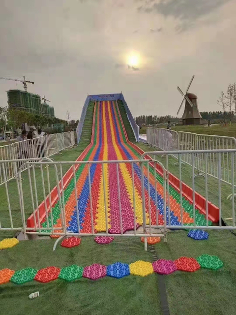 Amusement Rainbow Slide Outdoor Kids Plastic Slide