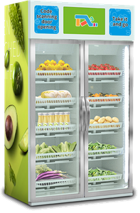 Automatic Fresh fruit,salad, Sushi Vending Machine with Touch Screen
