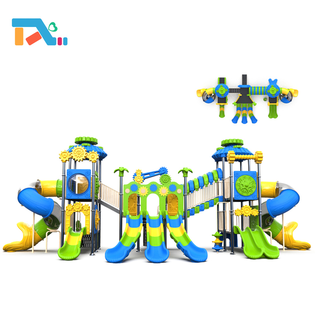 Plastic Slide Outdoor Amusement Park Equipment for Children