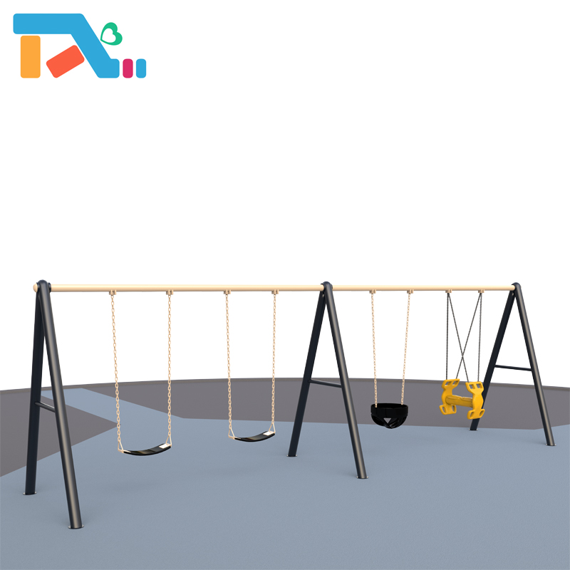 Round Children Outdoor Swing Set Fitness Swing Set