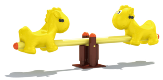 Kindergarten children playground plastic seesaw outdoor lovely shape kids seesaw play equipment toy seesaw