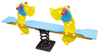 Kids Ride on Plastic Play Seesaw for Kids Double Color Deer Rocking Horse Animal Toy
