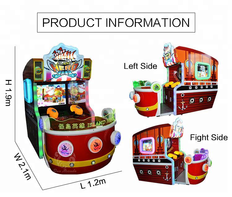 Coin Operated Theme Park Water Shooting Arcade Game Machine Children Retro Jurassic Park Arcade Shoot Gun Shooting Game Machine