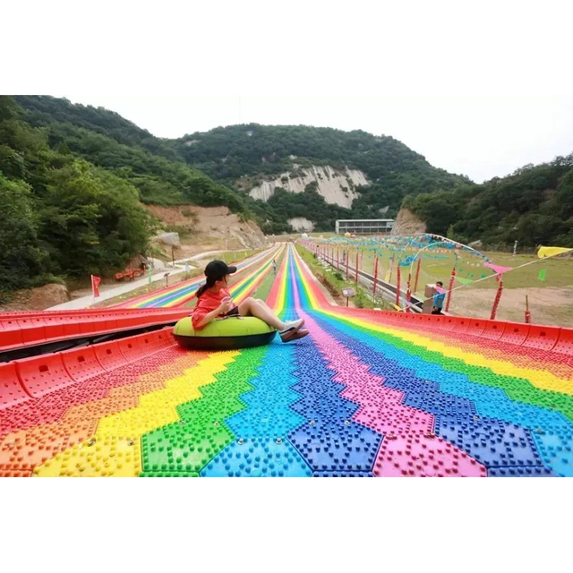 Commercial Rainbow Slide Outdoor Playground Equipment