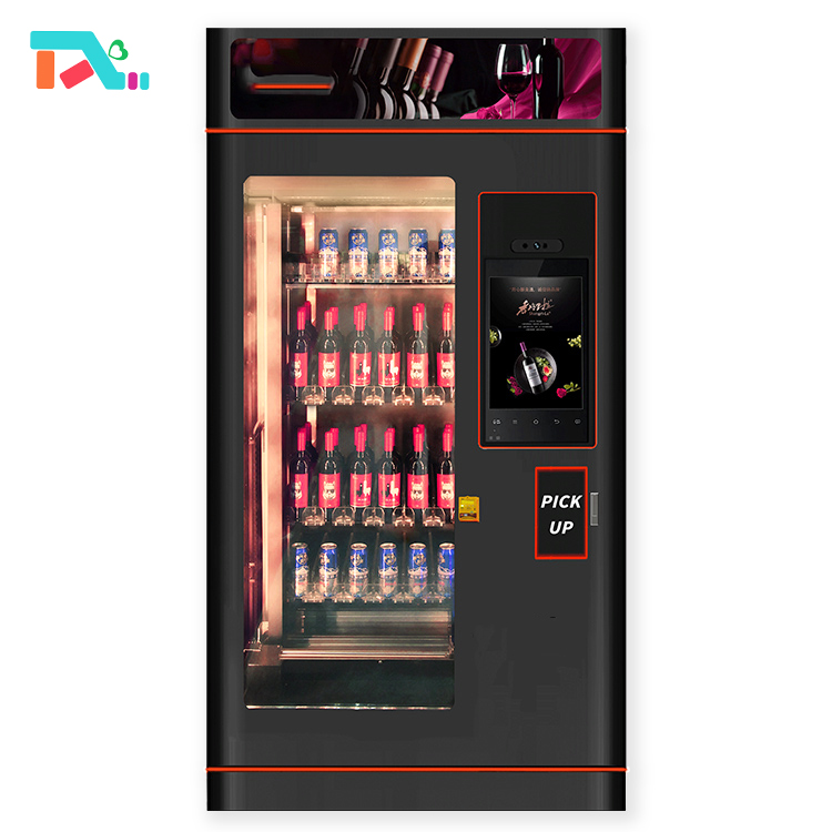 Commercial Smart Touch Screen Automatic Self-Service Beer Champagne Red Wine Drink Vending Machine