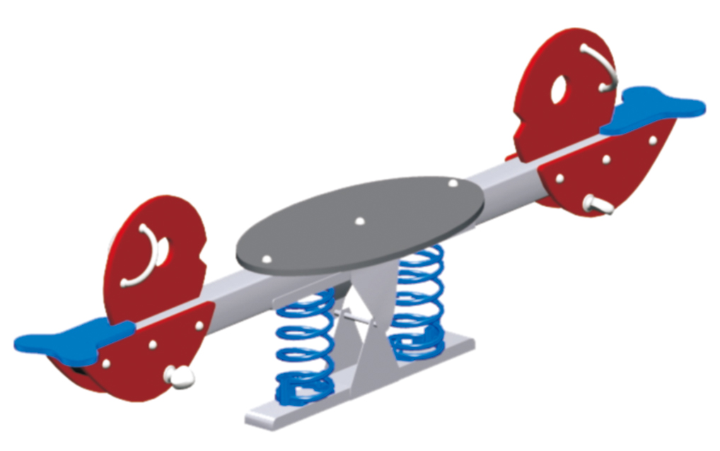  Hot selling wooden kids outdoor playground equipment seesaw