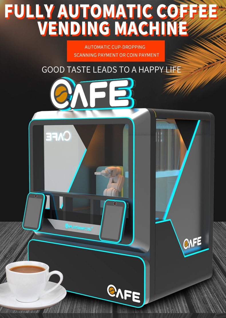 Robotic Arm Grinding Coffee Vending Machine