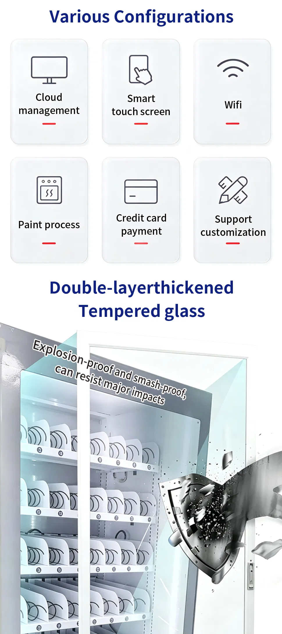 Smart Fully Automatic Vending Machine for Drinks and Snacks