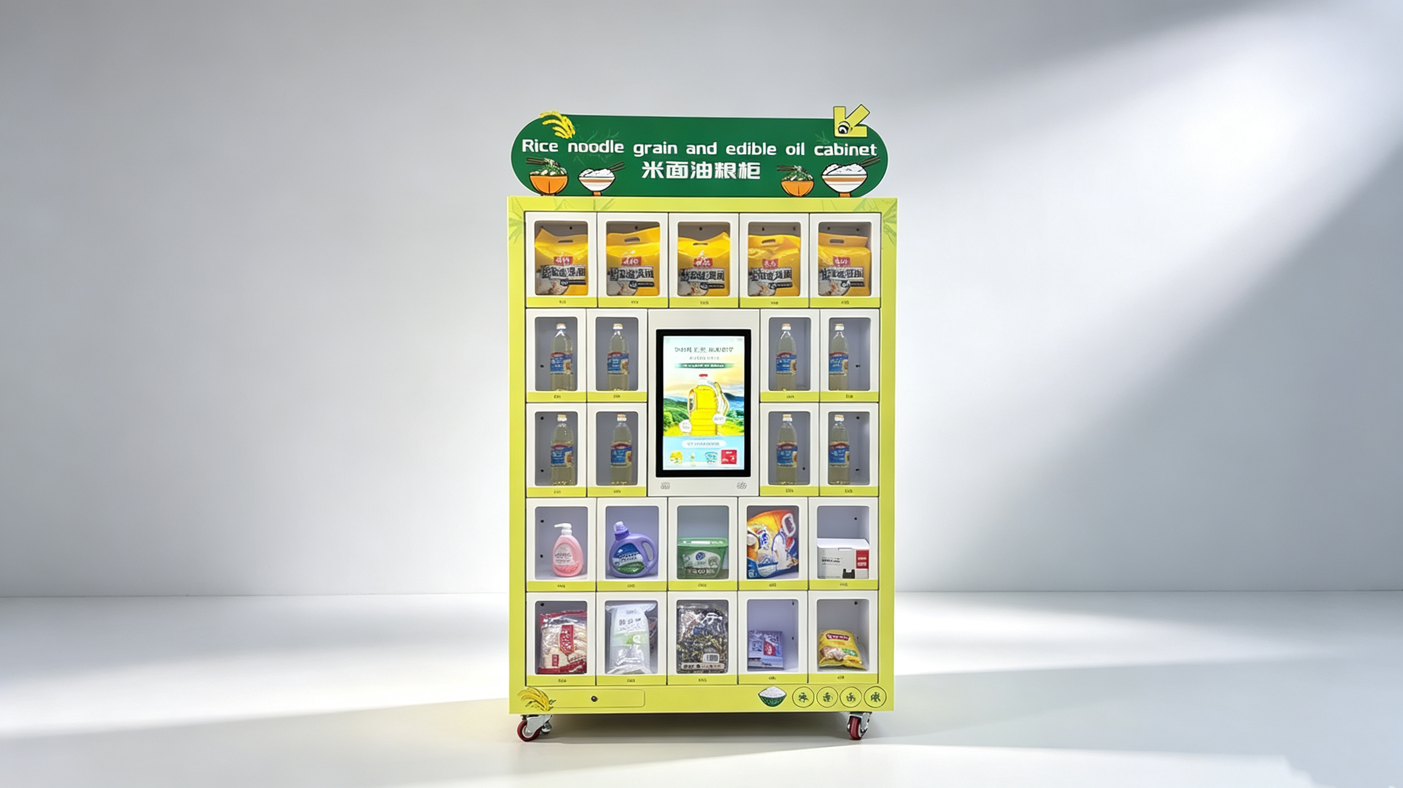 Locker Vending Machine Rice Noodle Grain 23 Doors 21.5" Touch Screen Ada Compliant Automatic Service